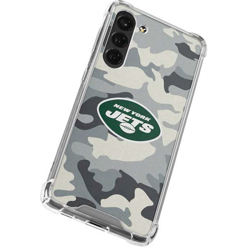 NFL New York Jets Camo Galaxy S24 FE Clear Case